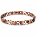 Love Heart Narrow Link Pure Copper Bracelet - Karoo Earth