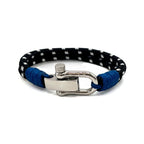 Midnight Black Double Rope Shackle Bracelet - Karoo Earth