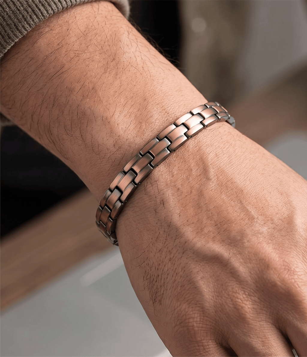 Narrow Link Pure Copper Bracelet - Karoo Earth