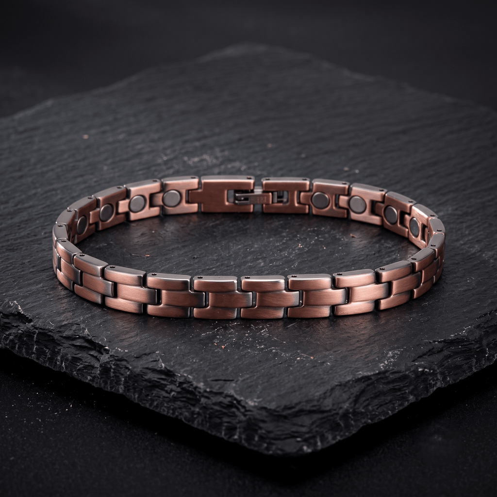 Narrow Link Pure Copper Bracelet - Karoo Earth