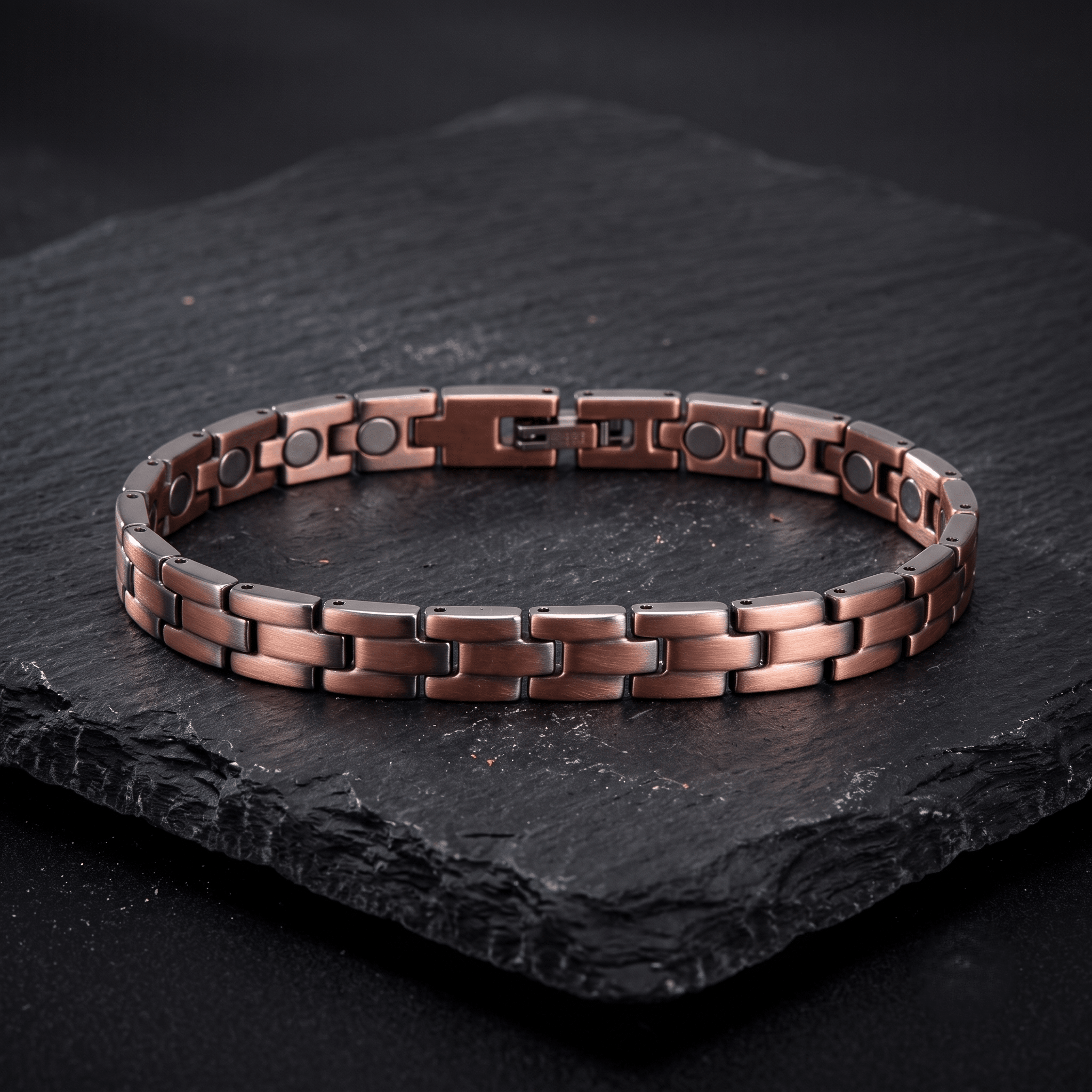 Narrow Link Pure Copper Bracelet - Karoo Earth
