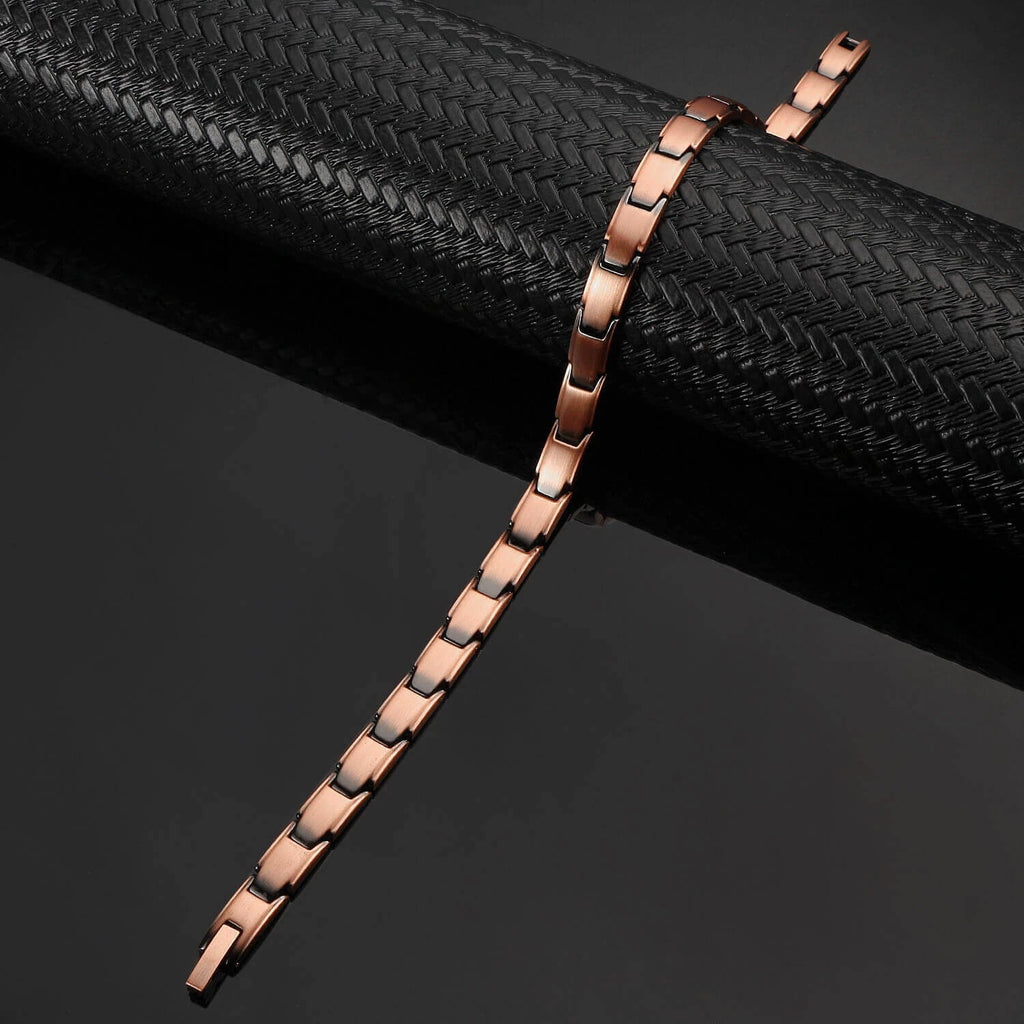 Narrow Link Pure Copper Bracelet - Karoo Earth