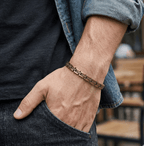 Narrow Strand Link Pure Copper Bracelet - Karoo Earth