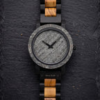 Natural Rock & Ebony Wood Karoo Earth Watch - Karoo Earth