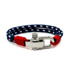 Navy Blue Double Rope Shackle Bracelet - Karoo Earth