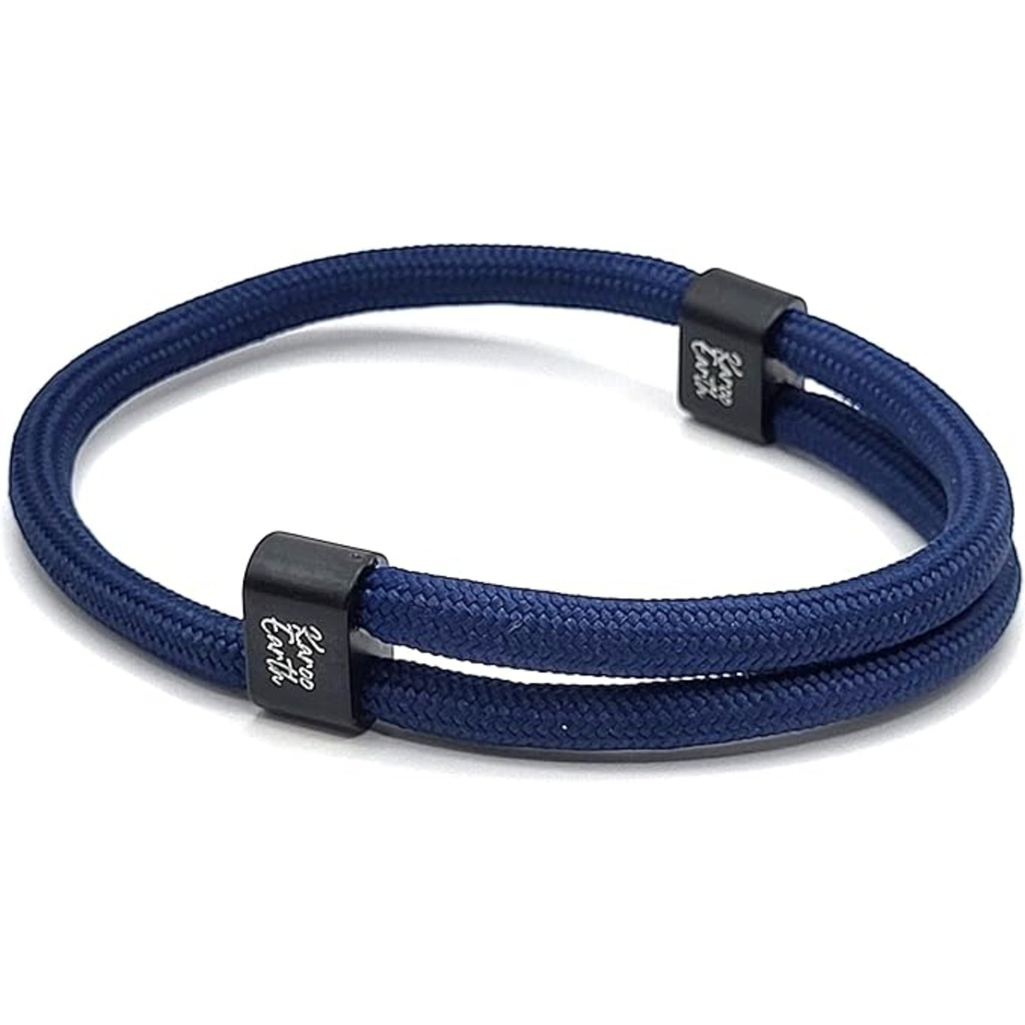 Navy Blue Karoo Earth Rope Adjustable Paracord Bracelet - Karoo Earth