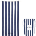 Navy Blue Microfibre Beach Towel - Karoo Earth