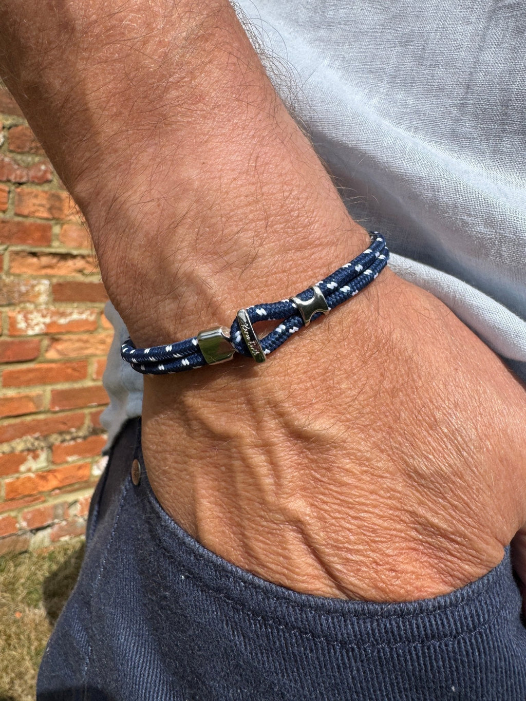 Navy Blue Minimalist Rope Bracelet - Karoo Earth