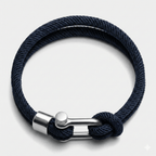 Navy Blue Nautical Shackle Bracelet - Karoo Earth