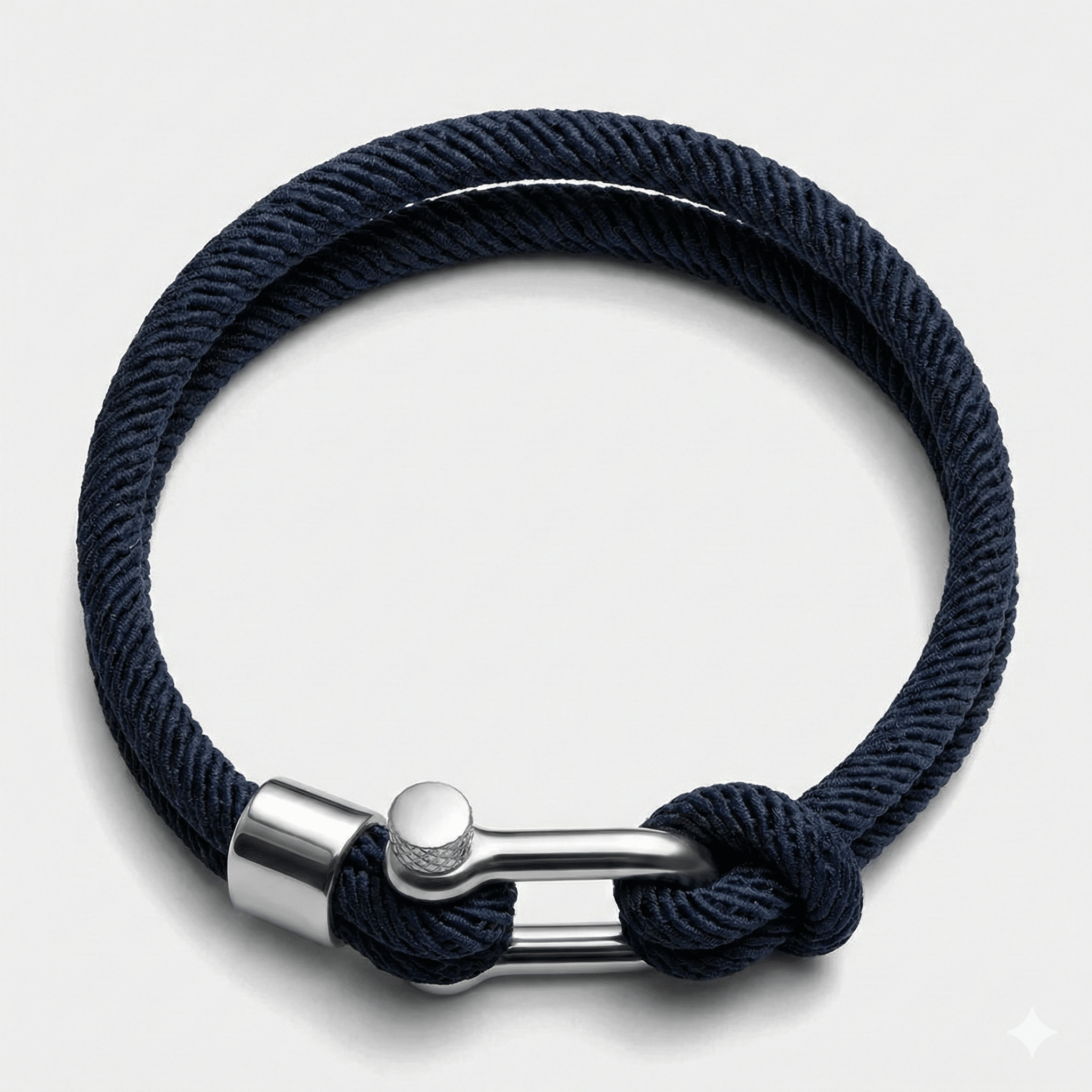 Navy Blue Nautical Shackle Bracelet - Karoo Earth
