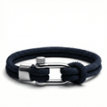 Navy Blue Nautical Shackle Bracelet - Karoo Earth