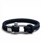 Navy Blue Nautical Shackle Bracelet - Karoo Earth