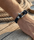 Navy Blue Nautical Shackle Bracelet - Karoo Earth