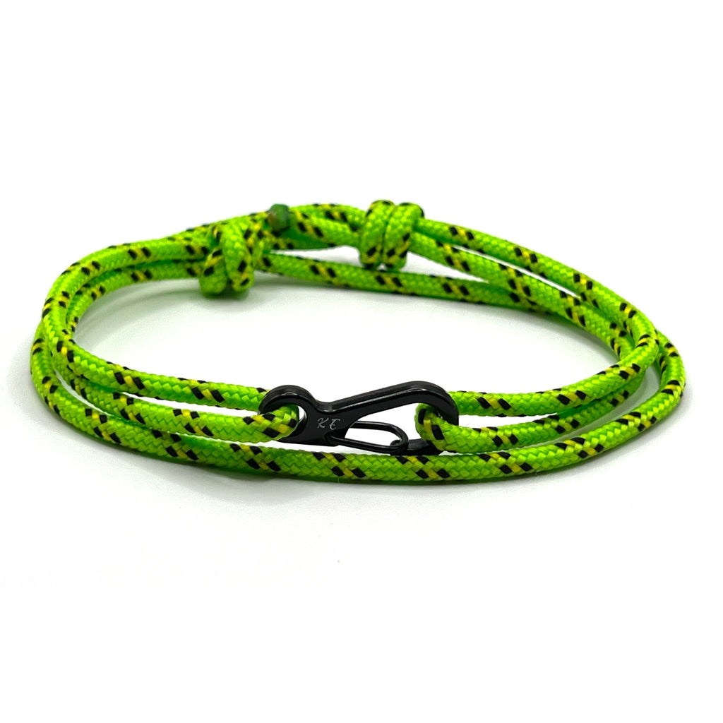 Neon Green Carabiner Bracelet - Karoo Earth