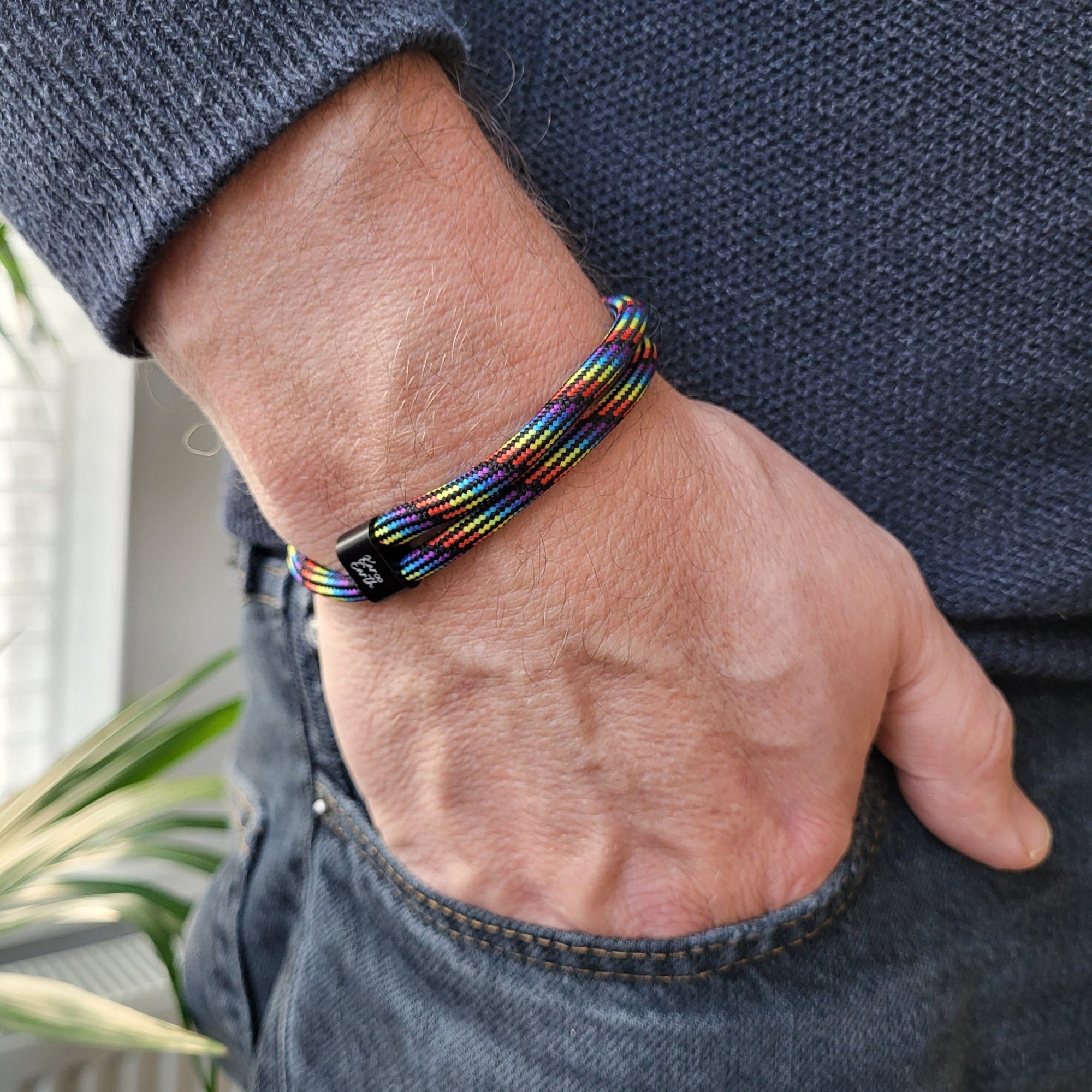 Neon Karoo Earth Rope Adjustable Paracord Bracelet - Karoo Earth