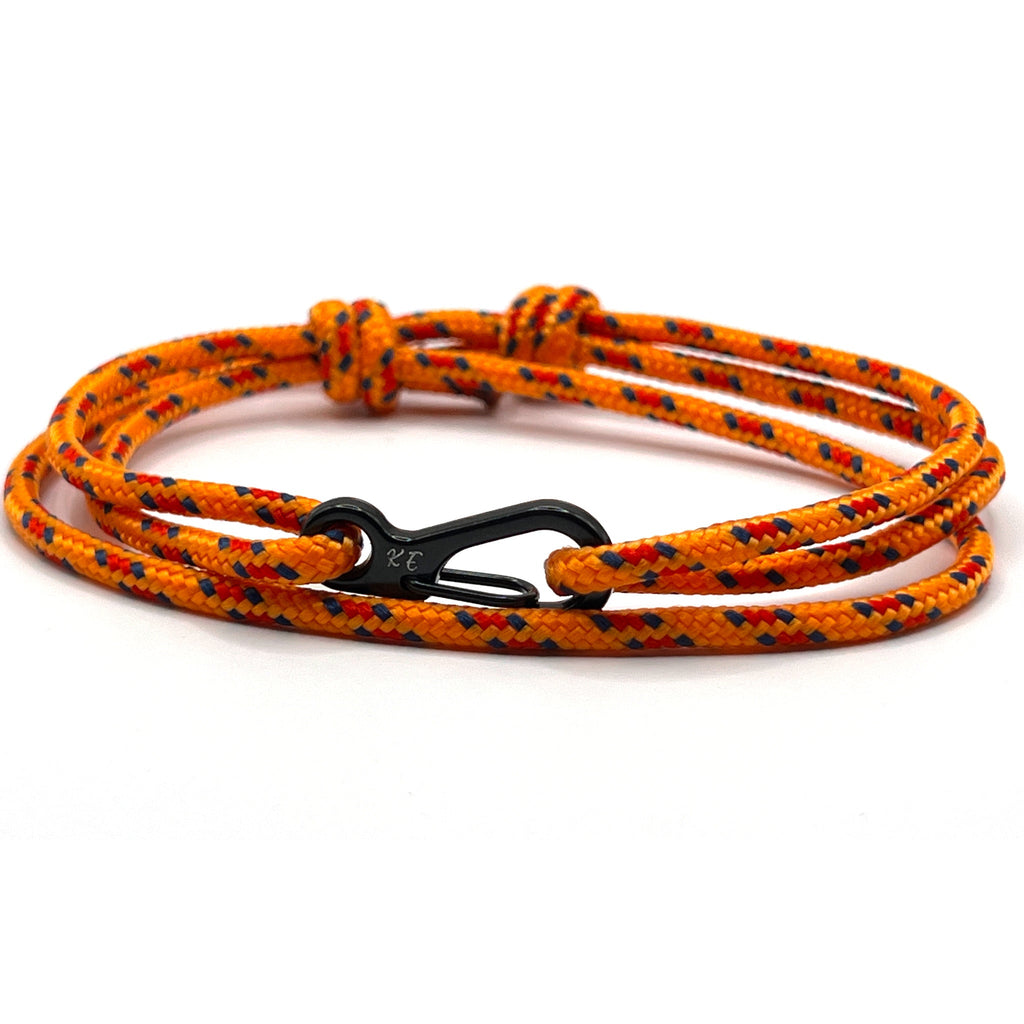 Neon Orange Carabiner Bracelet - Karoo Earth