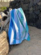 Ocean Blue Microfibre Beach Towel - Karoo Earth