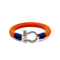 Orange Nautical Shackle Bracelet - Karoo Earth