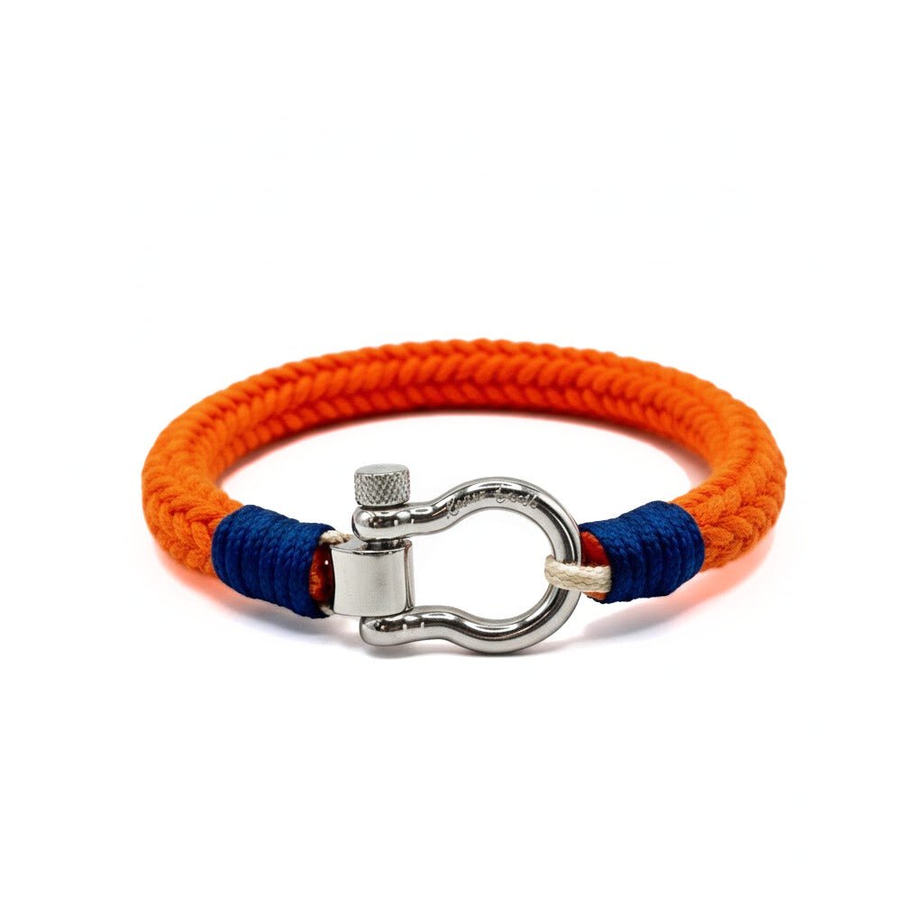 Orange Nautical Shackle Bracelet - Karoo Earth