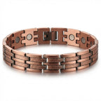Parallel Track Link Pure Copper Bracelet - Karoo Earth