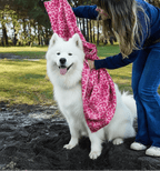 Pink Leopard Quick Dry Dog Towel - Karoo Earth