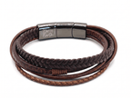 Premium Braided Multilayer Men's Leather Bracelet - Karoo Earth