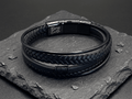 Premium Braided Multilayer Men's Leather Bracelet - Karoo Earth