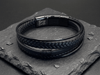 Premium Braided Multilayer Men's Leather Bracelet - Karoo Earth