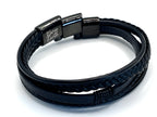 Premium Braided Multilayer Men's Leather Bracelet - Karoo Earth
