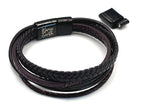 Premium Braided Multilayer Men's Leather Bracelet - Karoo Earth