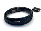 Premium Braided Multilayer Men's Leather Bracelet - Karoo Earth