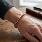 Pure Brushed Copper Beaded Bracelet - Karoo Earth