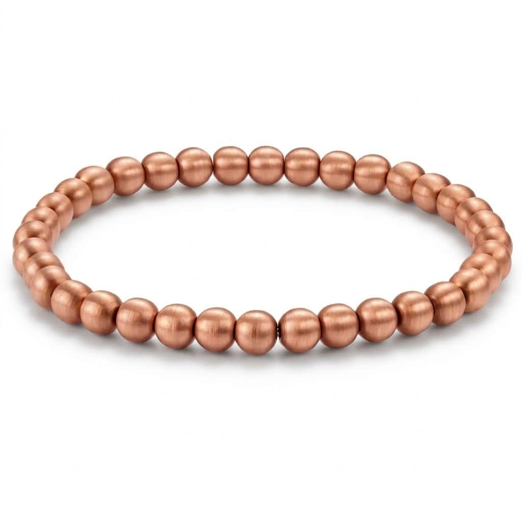 Pure Brushed Copper Beaded Bracelet - Karoo Earth