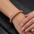 Pure Brushed Copper Beaded Bracelet - Karoo Earth
