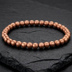 Pure Brushed Copper Beaded Bracelet - Karoo Earth