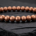 Pure Brushed Copper Beaded Bracelet - Karoo Earth