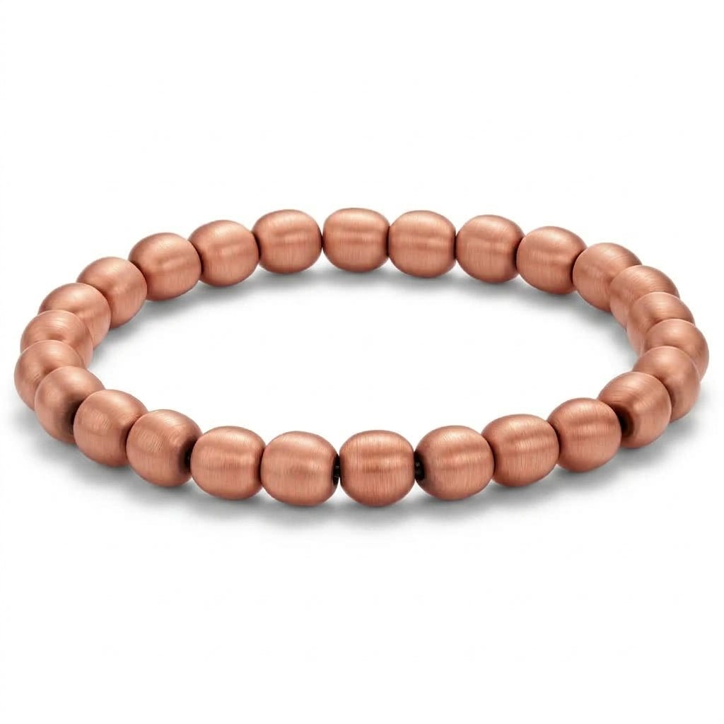 Pure Brushed Copper Beaded Bracelet - Karoo Earth
