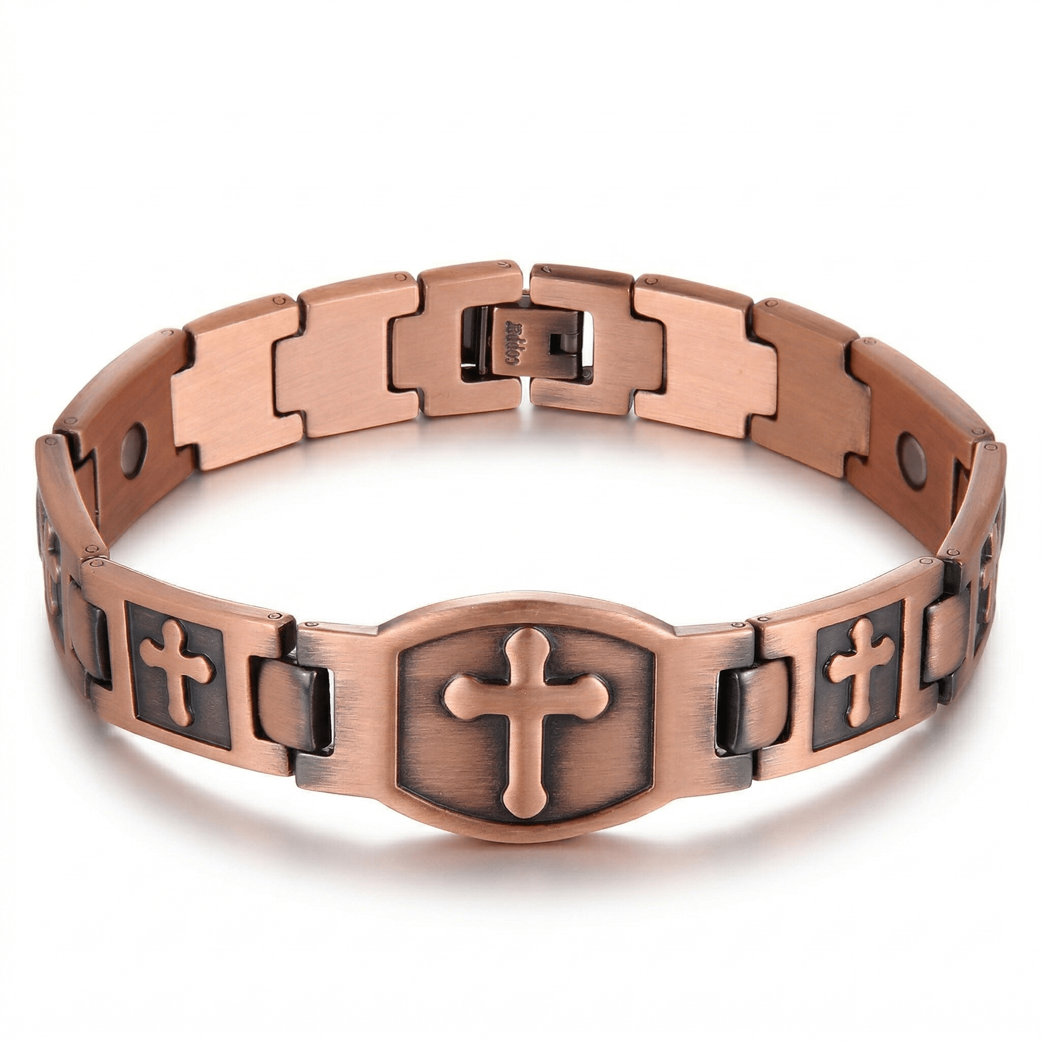 Pure Copper Cross Link Copper Bracelet - Karoo Earth