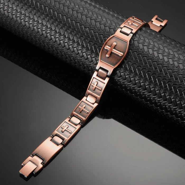 Pure Copper Cross Link Copper Bracelet - Karoo Earth