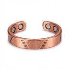 Pyramid Lines Copper Magnetic Ring - Karoo Earth