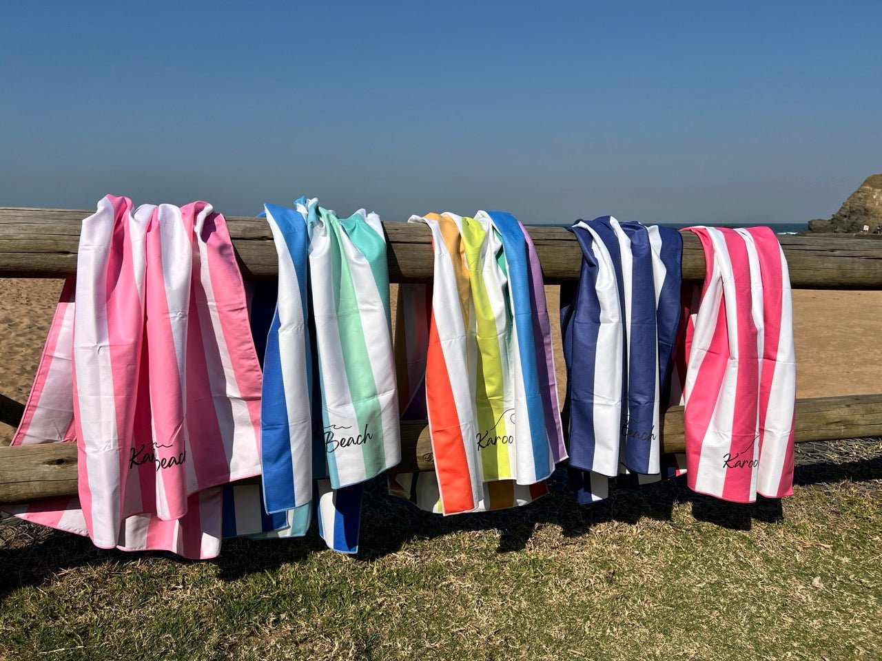 Quick Dry Microfibre Beach Towel - African Sun - Karoo Earth