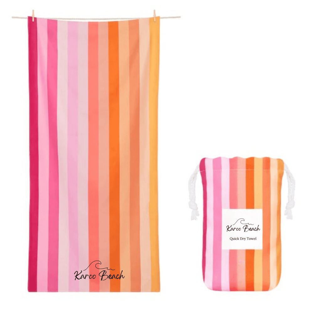Quick Dry Microfibre Beach Towel - Malibu - Karoo Earth