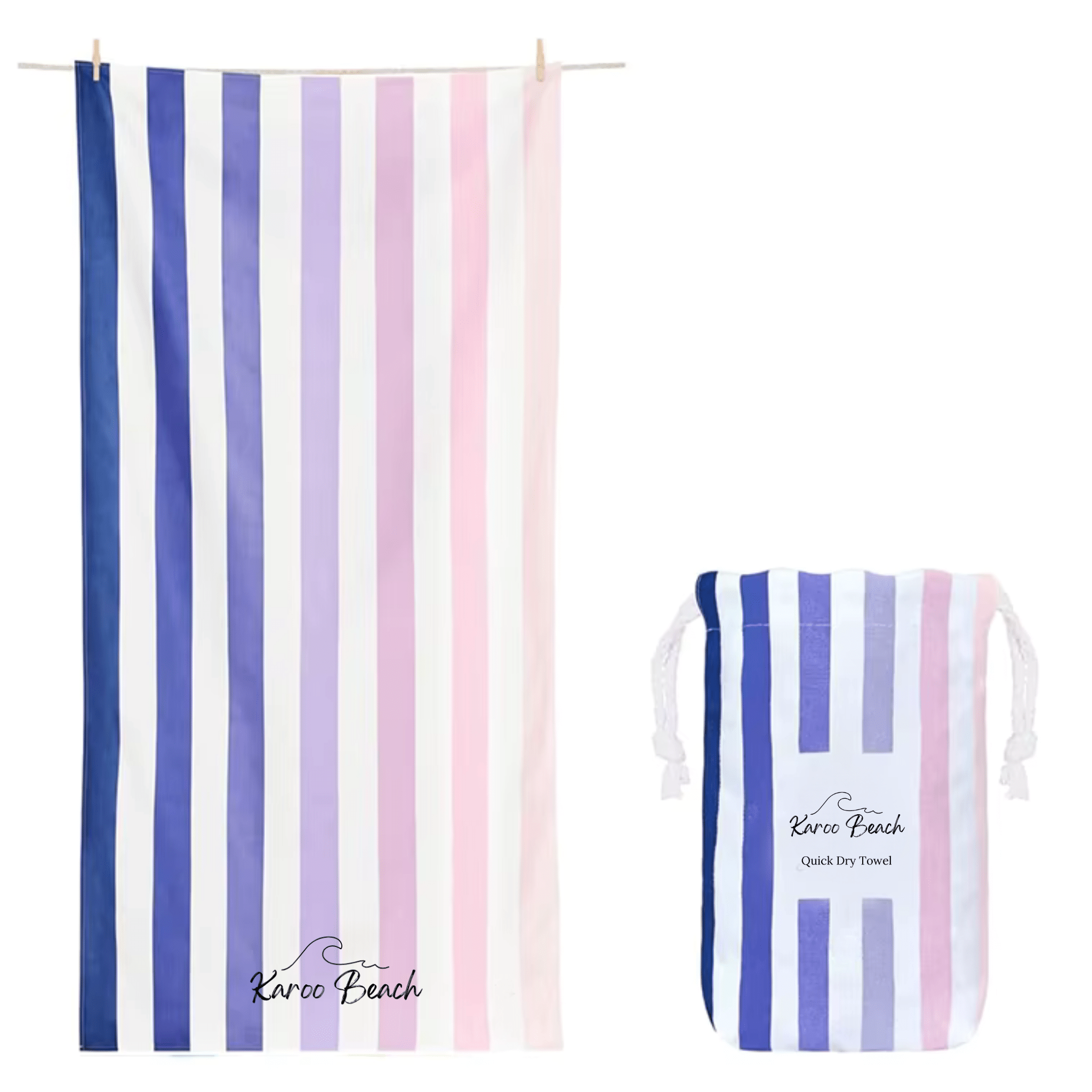 Quick Dry Microfibre Beach Towel - Phi Phi - Karoo Earth