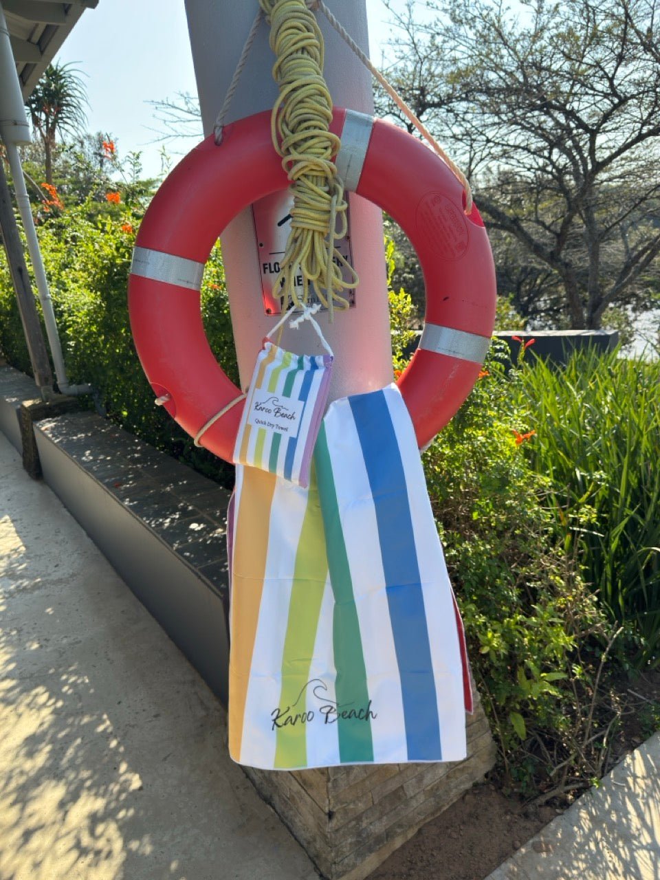 Rainbow Microfibre Beach Towel - Karoo Earth