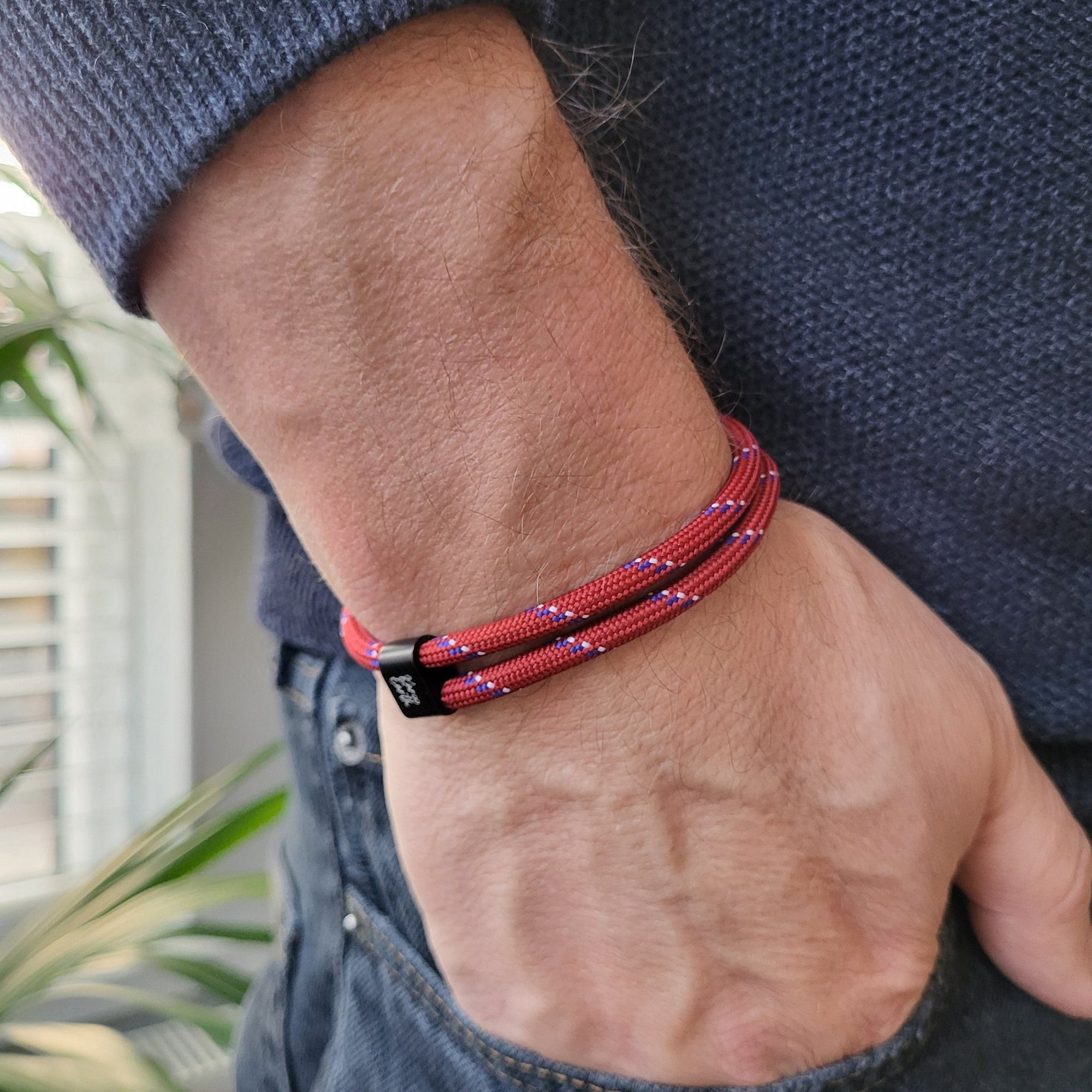 Red Ensign Karoo Earth Rope Adjustable Paracord Bracelet - Karoo Earth