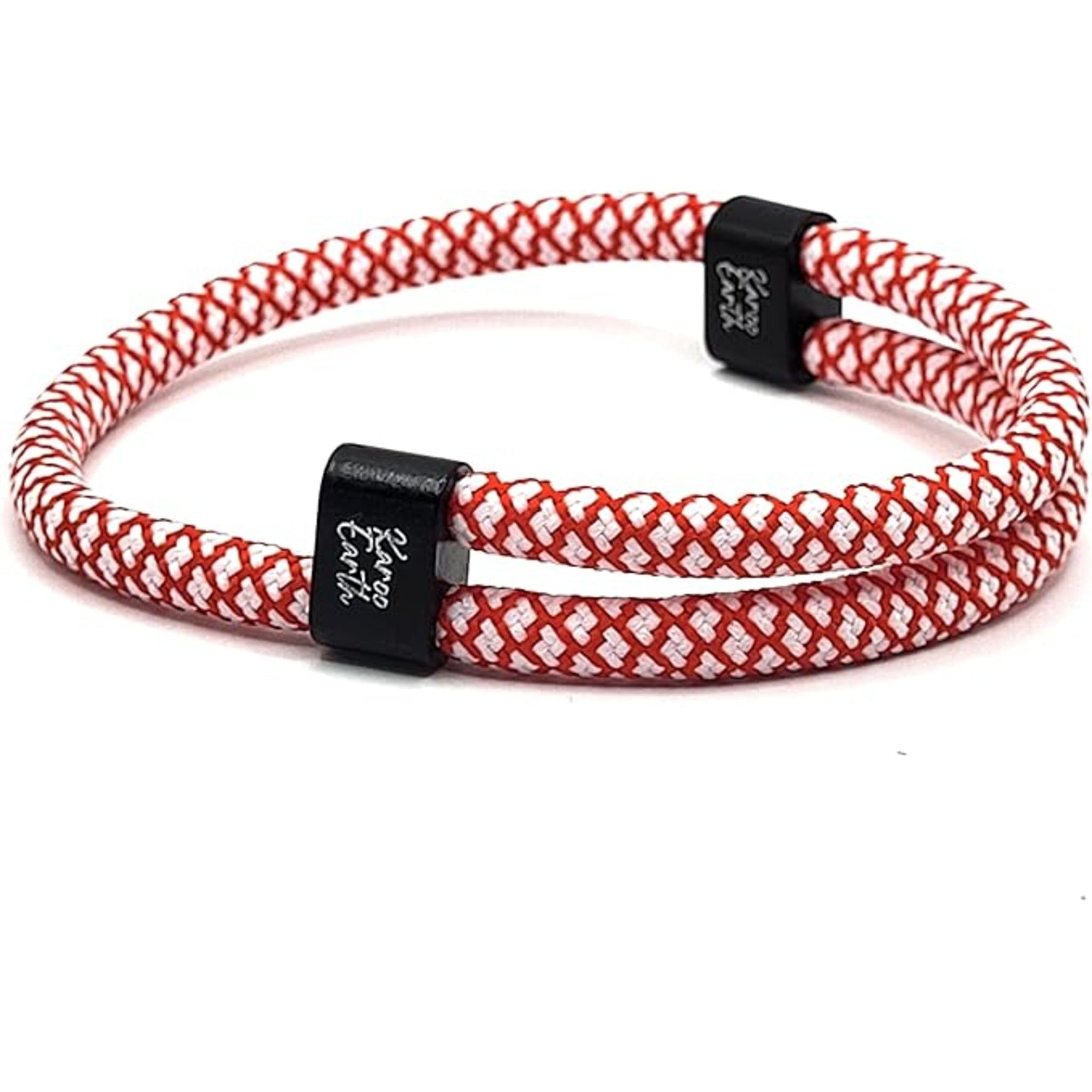 Red & White Karoo Earth Rope Adjustable Paracord Bracelet - Karoo Earth