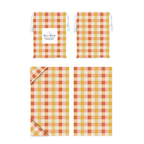 Red & Yellow Tartan Dog Towel - Karoo Earth