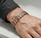 Retro Cross Link Pure Copper Bracelet - Karoo Earth