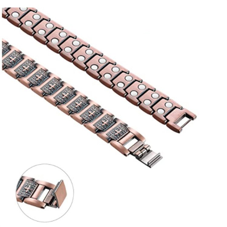 Retro Cross Link Pure Copper Bracelet - Karoo Earth