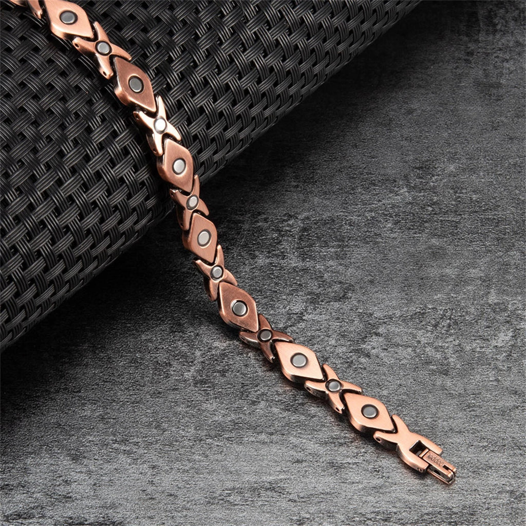 Ladies Turquoise Copper Magnetic Bracelet